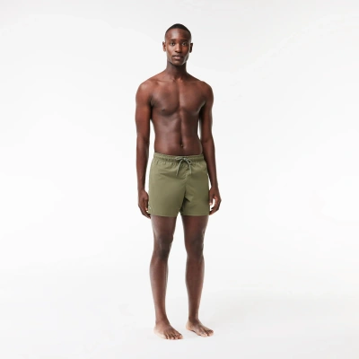 Lacoste Lightweight Swim Shorts In Green