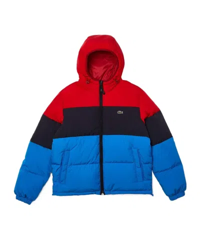 Lacoste Lightweight Water-resistant Puffer Jacket In Transparent