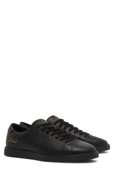 Lacoste Linecourt Low Top Sneaker In Black