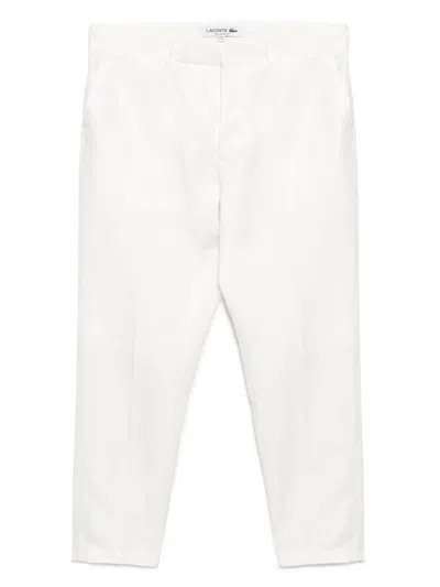 Lacoste Linen Pants In Neutrals