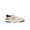 Lacoste Lineshot Leather Sneakers Contrast Sole In Blue/red