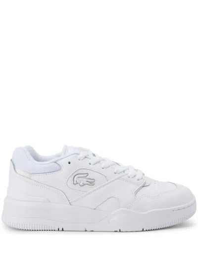 Lacoste Lineshot Leather Trainers In White