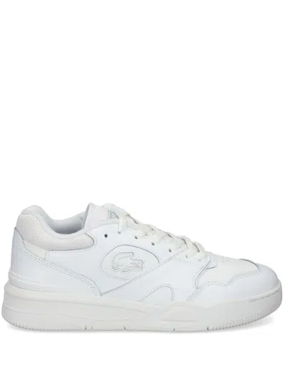 Lacoste Lineshot Leather Sneakers In White