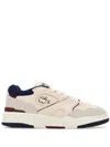 Lacoste Lineshot Leather Sneakers Contrast Sole In Neutrals