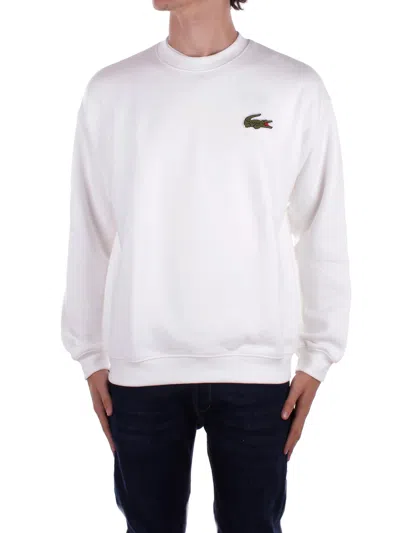 Lacoste Live Sweaters Cream In Panna Chiari E Naturali