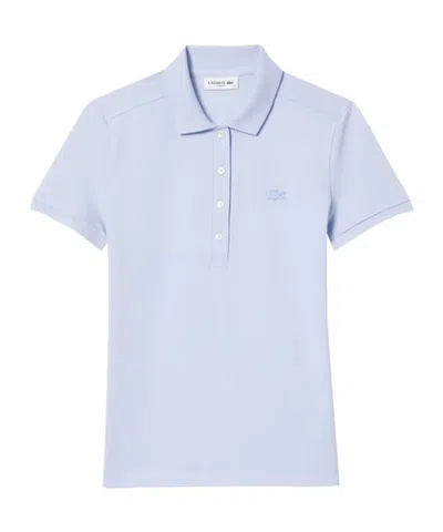 Lacoste Slim-fit Stretch Mini Piqu¿ Polo Shir In Blue