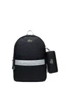 Lacoste Logo-appliqué Backpack In Black