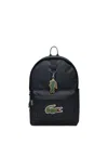 Lacoste Logo-applique Backpack In Black