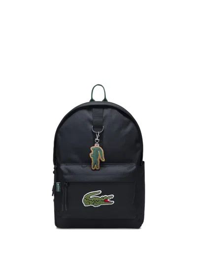 Lacoste Kids' Logo-applique Backpack In Black