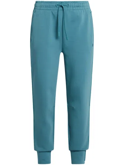 Lacoste Logo-appliqué Cotton Track Pants In Blue