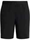 Lacoste Logo-appliqué Drawstring Shorts In Black