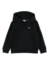 Lacoste Kids Hooded Sweatshirt In Black
