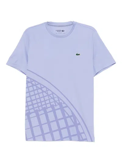 Lacoste Logo-appliqué Performance T-shirt In Blue
