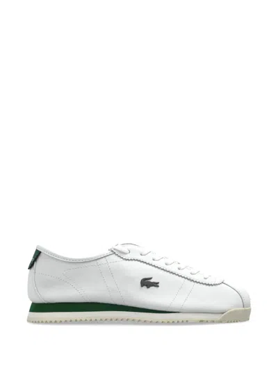 Lacoste Logo Applique Sneakers In White