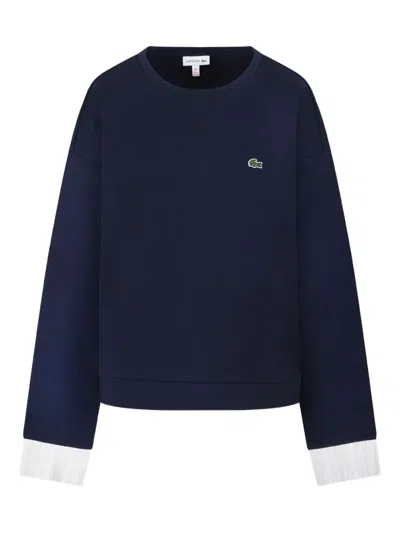 Lacoste Kids' Logo-appliqué Sweatshirt In Blue