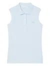 Lacoste Ribbed Collar Sleeveless Polo Shirt