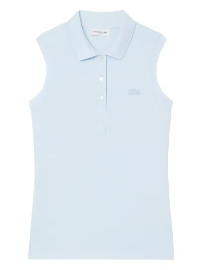 Lacoste Logo-appliqué Tank Top In Blue