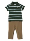 Lacoste Logo-appliqué Trousers Set In Multi