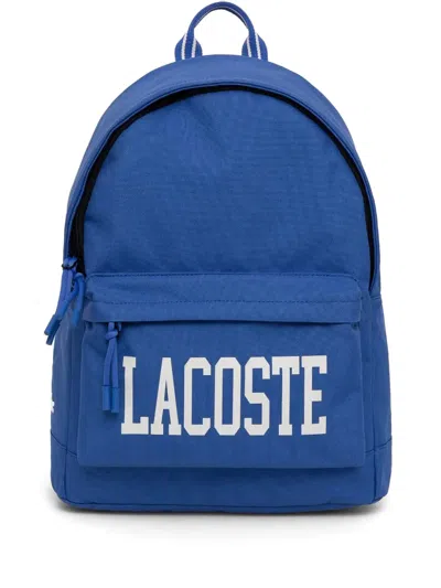 Lacoste Logo Backpack In 蓝色