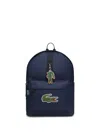 Lacoste Logo Backpack In Blue