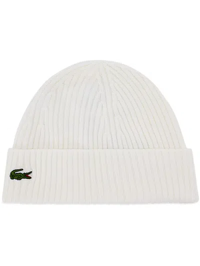 Lacoste Logo 套头帽 In White