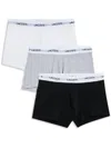 Lacoste 3-pack Boxer Briefs In 黑色