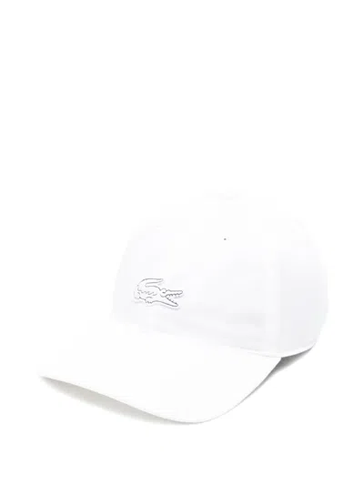 Lacoste Logo Cap In White