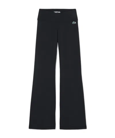 Lacoste Logo Casual Pants In Black