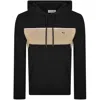 LACOSTE LACOSTE LOGO COLOUR BLOCK HOODIE BLACK