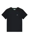 Lacoste Logo Crew-neck T-shirt In Black