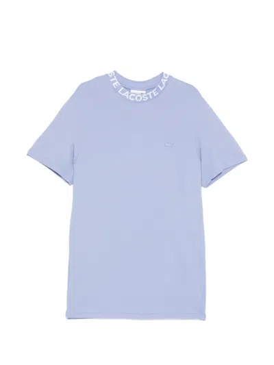 Lacoste Logo Crew Neck T-shirt In Blue