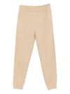 Lacoste Logo-debossed Track Pants In Neutral