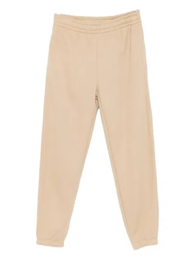 Lacoste Logo-debossed Track Pants In Neutral