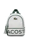Lacoste Logo-detail Backpack In Metallic