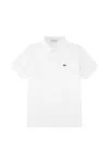 Lacoste Kids' Logo-detail Cotton Polo Shirt In White