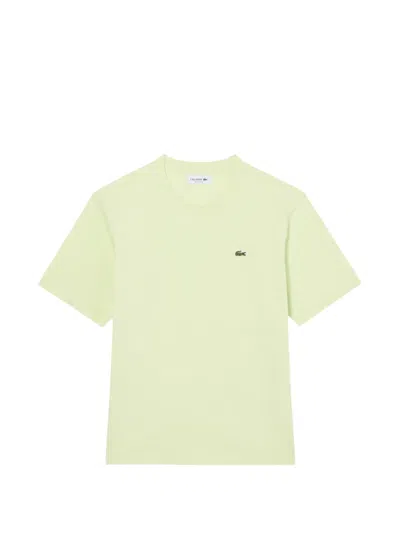 Lacoste Logo-detail Cotton T-shirt In Green
