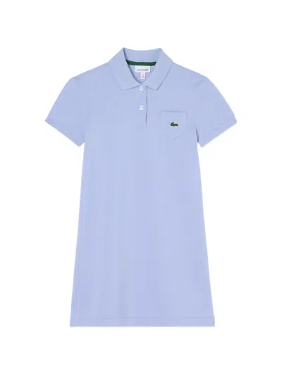 Lacoste Kids' Logo-detail Pocket Dress In Blue