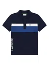 Lacoste Logo-detail Polo Shirt In Blue