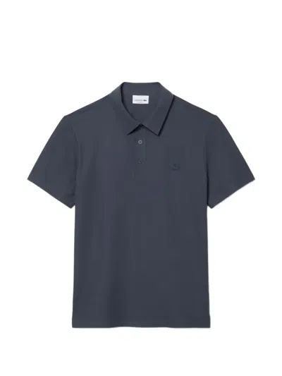 Lacoste Logo-detail Polo Shirt In Blue
