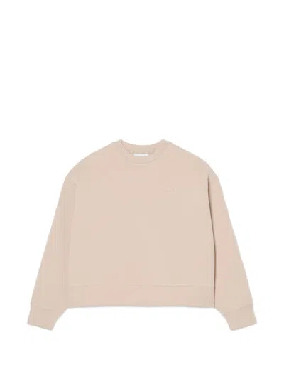 Lacoste Logo-detail Sweatshirt In Neutral