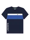 Lacoste Logo-detail T-shirt In Blue