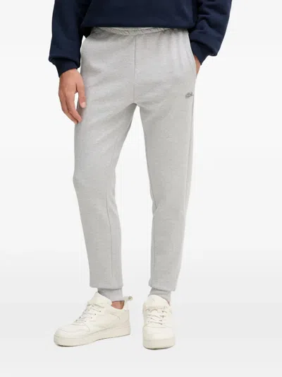 Lacoste Logo-detail Track Pants In Gray