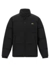 Lacoste Water-repellent Down Jacket With Packable Hood Clothing In Black