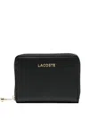 Lacoste Logo-embossed Wallets In Black