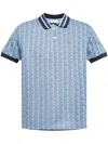 Lacoste Men's Classic Fit Monogram Polo - Xl - 6 In Blue