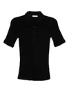 Lacoste Womens Black Slim-fit Fluffy-knit Polo Top In Black