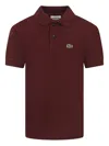 Lacoste Boys' Classic Pique Polo Shirt - Little Kid, Big Kid In Red