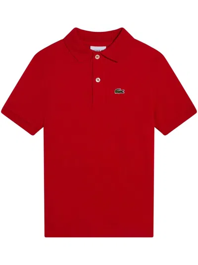 LACOSTE LOGO-EMBROIDERED POLO SHIRT