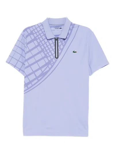 Lacoste Logo-embroidered Polo Shirt In Blue