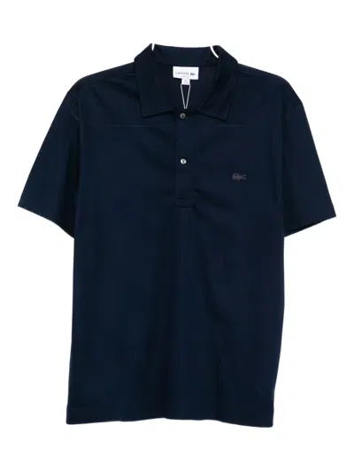 Lacoste Logo-embroidered Polo Shirt In Blue